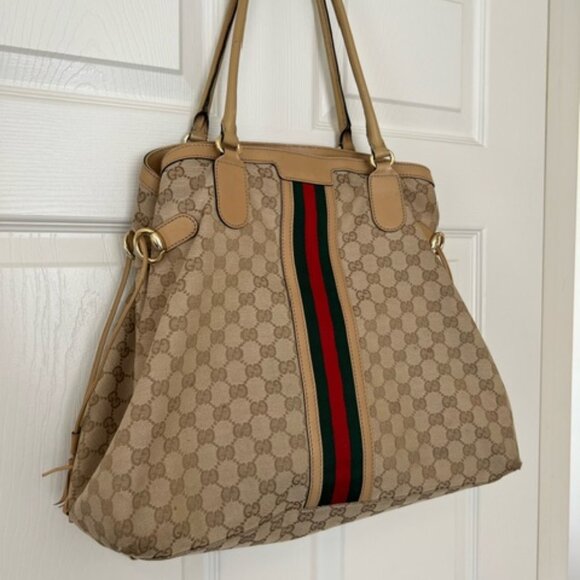 *SALE* GUCCI GG Canvas Tote - Good Used Condition - Picture 1 of 16